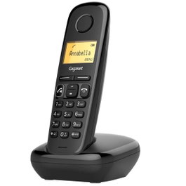 Gigaset A270 Duo Téléphone Fixe Sans Fil DECT avec Répondeur, ÉCO Mode, Noir, 2 Combinés