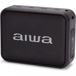 Aiwa BS-200 Enceinte Bluetooth Portable 6W, TWS, IPX6, Autonomie 12h, Radio FM, Mains Libres