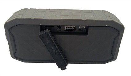 Elbe ALT-G15-TWS Haut-parleur Bluetooth 5W Portable Gris avec Technologie TWS et Protection IPX7 Résistant à l'Eau