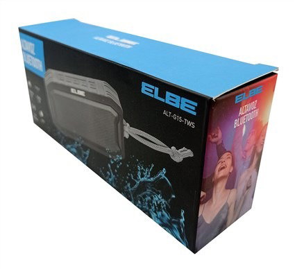 Elbe ALT-G15-TWS Haut-parleur Bluetooth 5W Portable Gris avec Technologie TWS et Protection IPX7 Résistant à l'Eau