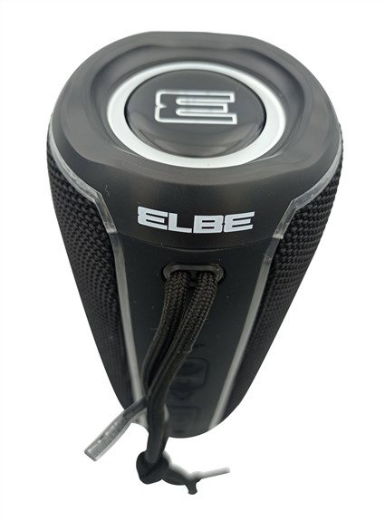 Elbe ALT-N12-TWS Haut-parleur Bluetooth Portable 20W, Noir, IPX6 Résistant à l'eau, Lumières LED, Fonction TWS pour Son Stéréo