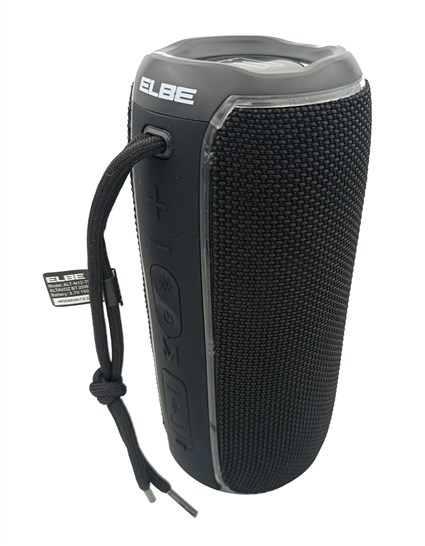 Elbe ALT-N12-TWS Haut-parleur Bluetooth Portable 20W, Noir, IPX6 Résistant à l'eau, Lumières LED, Fonction TWS pour Son Stéréo
