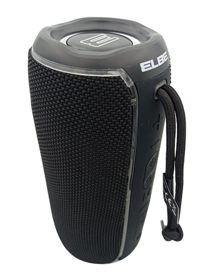 Elbe ALT-N12-TWS Haut-parleur Bluetooth Portable 20W, Noir, IPX6 Résistant à l'eau, Lumières LED, Fonction TWS pour Son Stéréo