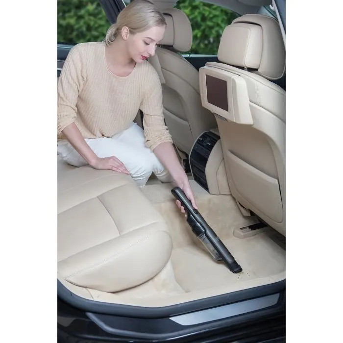 Black + Decker PHANTOM - Aspirateur main sans fil 12V, 35 AirWatts, Moteur Brushless, Autonomie 24 min - Design compact avec station de charge