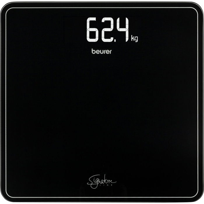 Beurer GS 400 Balance Digitale en Verre Noir Signature XXL