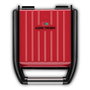 George Foreman 25030-56 Grill Électrique Compact Rouge Antiadhésif, Élimine Jusqu'à 42% de Graisse, Plaques à Nettoyage Facile et Récupérateur de Graisses