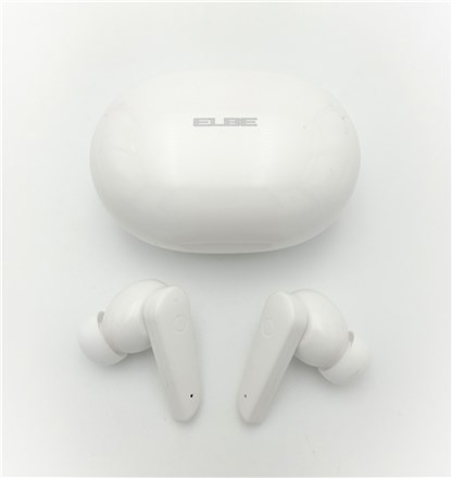 Elbe ABTWS-005-B Casque Bluetooth True Wireless avec Réduction Active du Bruit (ANC) Blanc