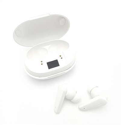 Elbe ABTWS-005-B Casque Bluetooth True Wireless avec Réduction Active du Bruit (ANC) Blanc