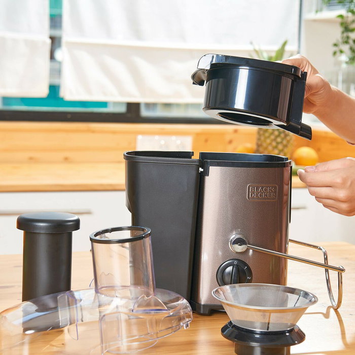 Centrifugeuse Black & Decker 1,2 L 600 W Noir Gris Centrifugeuse Black & Decker 1,2 L 600 W Noir Gris
