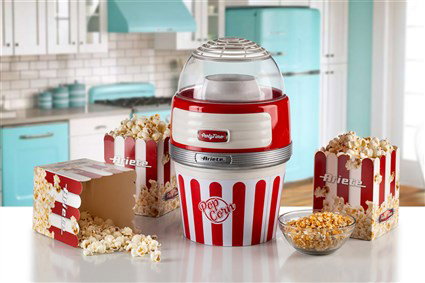 Ariete 2957 - Machine à pop-corn rétro "Big Popper" rouge pour maison et fêtes (Party Time) - Préparation rapide sans huile Ariete 2957 - Machine à pop-corn rétro "Big Popper" rouge pour maison et fêtes (Party Time) - Préparation rapide sans huile