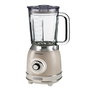 Ariete 583/03 Batidora de Vaso Vintage Beige - Blender avec Verre Résistant, 4 Lames Acier et 4 Vitesses pour Smoothies