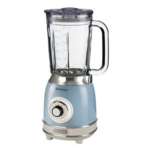 Ariete 583/05 Batidora de Vaso Vintage, Blender/Mixeur à verre rétro, bleu, 4 vitesses avec lames en acier inoxydable Ariete 583/05 Batidora de Vaso Vintage, Blender/Mixeur à verre rétro, bleu, 4 vitesses avec lames en acier inoxydable
