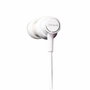 Aiwa ESTM-500WT Casque Audio Filaire Intra-auricular 3.5 mm Blanc Écouteurs Musique 10-40000 Hz 1.2 m