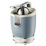 Ariete Exprimidor Vintage 413/05 Exprimeur à Agrumes - Style Rétro Métal et Chrome, Bleu, avec 2 Cônes pour Jus Frais et Naturel