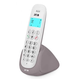 SPC Art Téléphone Sans Fil DECT Blanc avec Identification Appelant, Mains Libres, Mode Eco - 7310BS