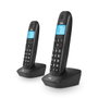 SPC 7302N Téléphone DECT AIR PRO DUO Noir - Mode Éco, Mains Libres, 2 Combinés