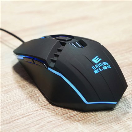 ELBE PTR-103-G Pack Clavier et Souris Gaming avec LED RGB, Câble, Rétroéclairage, 104 Touches et Souris à DPI Réglable