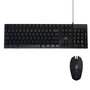 ELBE PTR-103-G Pack Clavier et Souris Gaming avec LED RGB, Câble, Rétroéclairage, 104 Touches et Souris à DPI Réglable
