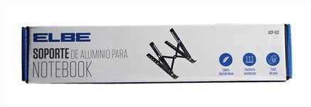 Elbe ACP-102 Support en aluminium pour ordinateur portable et tablette jusqu'à 15.6" - 6 angles réglables pour ergonomie et télétravail