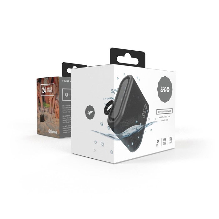Haut-parleur portable SPC Sound Minimax Noir 5 W Haut-parleur portable SPC Sound Minimax Noir 5 W
