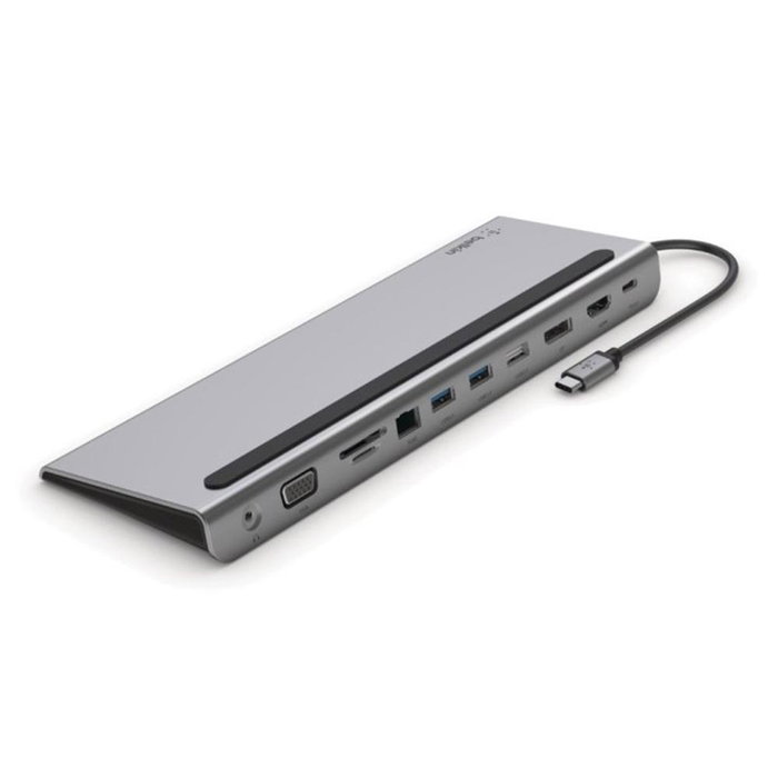 Belkin INC004BTSGY Docking Station USB-C Multiport avec HDMI, DisplayPort, VGA, Ethernet Gigabit et charge 100W Belkin INC004BTSGY Docking Station USB-C Multiport avec HDMI, DisplayPort, VGA, Ethernet Gigabit et charge 100W