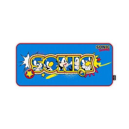 Energy Sistem Tapis de Souris Gaming Sonic XXL 900x400 mm, Tapis de Bureau XXL avec Bord Cousu et Base Antidérapante, Grand Tapis pour Clavier et Souris