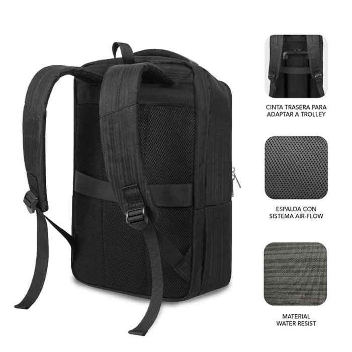 Subblim Mochila Business V2 AP Portatil Noir 16 pouces Sac à dos ordinateur avec port USB Subblim Mochila Business V2 AP Portatil Noir 16 pouces Sac à dos ordinateur avec port USB