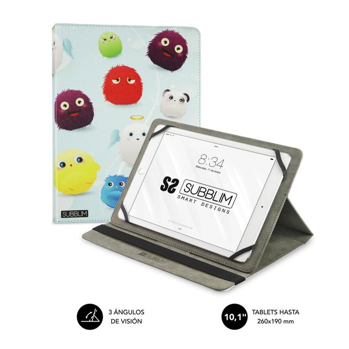 Subblim Funda Trendy Case pour Tablette 10.1 Pouces, Housse Folio Universelle, Support avec 3 Angles, Protection Chocs et Rayures, PU Subblim Funda Trendy Case pour Tablette 10.1 Pouces, Housse Folio Universelle, Support avec 3 Angles, Protection Chocs et Rayures, PU