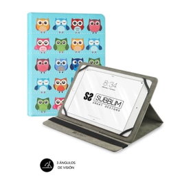 Subblim Trendy Case pour tablette 10,1 pouces - Design Chouettes