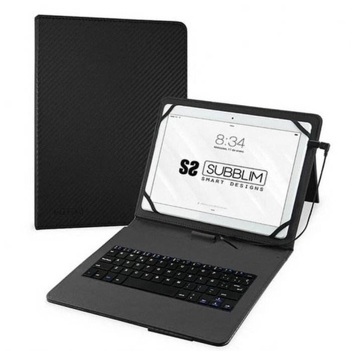 Housse pour Tablette et Clavier Subblim SUB-KT1-USB001 Noir Espagnol Qwerty