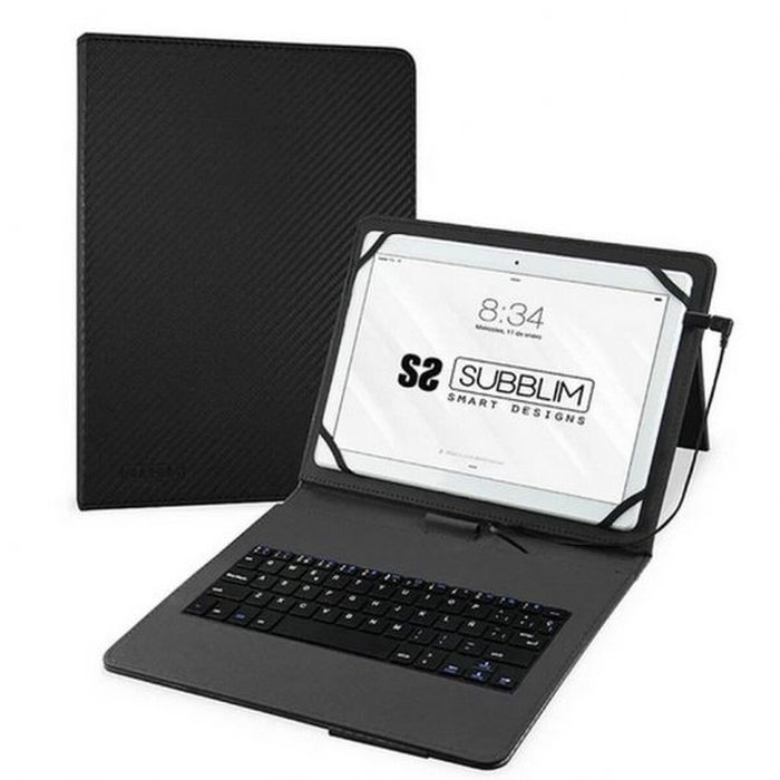 Housse pour Tablette et Clavier Subblim SUBKT1USB001 Noir Espagnol Qwerty