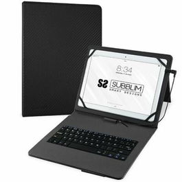 Housse pour Tablette et Clavier Subblim SUBKT1USB001 Noir Espagnol Qwerty