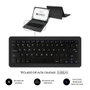 Subblim Funda avec Clavier pour Tablette 10.1 Pouces, Clavier QWERTY Espagnol, Connectivité Micro USB, Protection Résistant aux Chocs, Noir