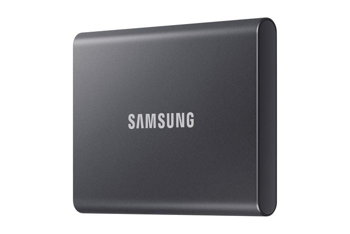 Samsung Portable SSD T7 USB 3.2 Gen 2 2TB - Lecteur SSD Externe NVMe, Vitesse jusqu'à 1050 Mo/s, Métal, Compact, Sécurité AES 256-bit, Compatible PC/Mac/Android