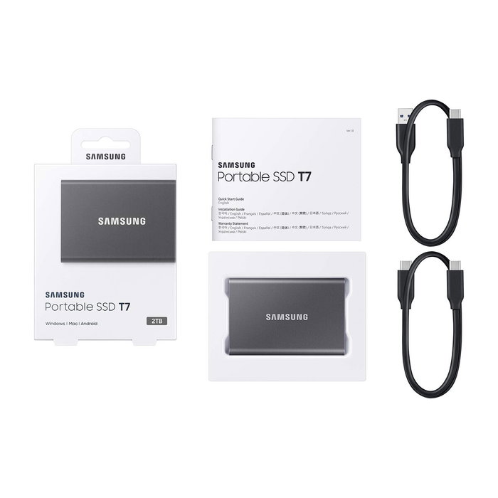 Disque Dur Externe Samsung Portable SSD T7 2 TB SSD