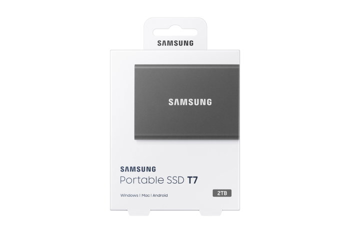 Samsung Portable SSD T7 2 To Gris Samsung Portable SSD T7 2 To Gris