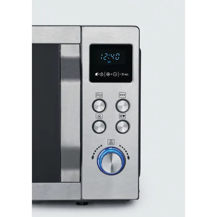 SEVERIN MW 7774 Micro-ondes combiné 3 en 1 Inox 25 L Gril Chaleur tournante