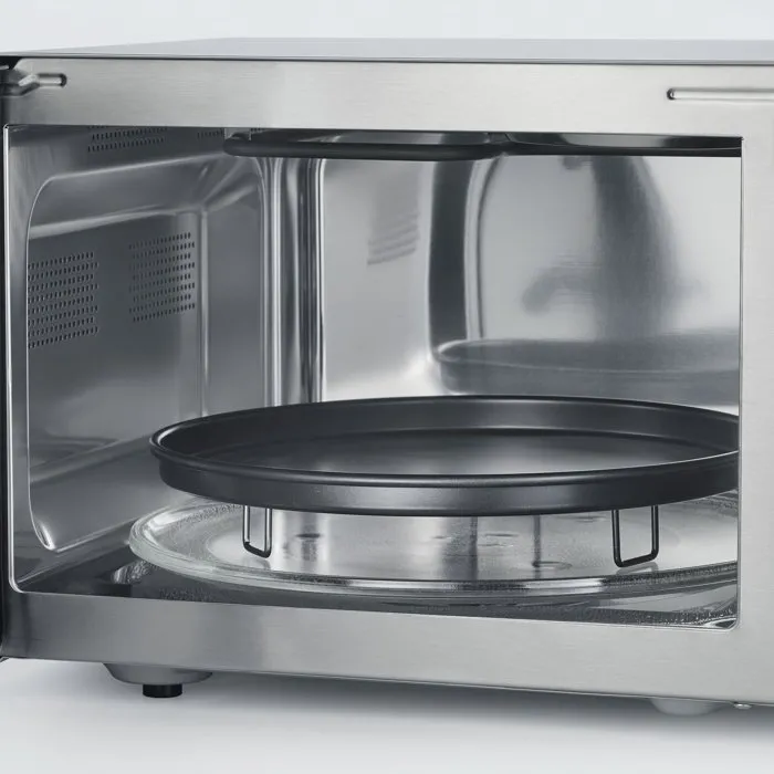 SEVERIN MW 7774 Micro-ondes combiné 3 en 1 Inox 25 L Gril Chaleur tournante