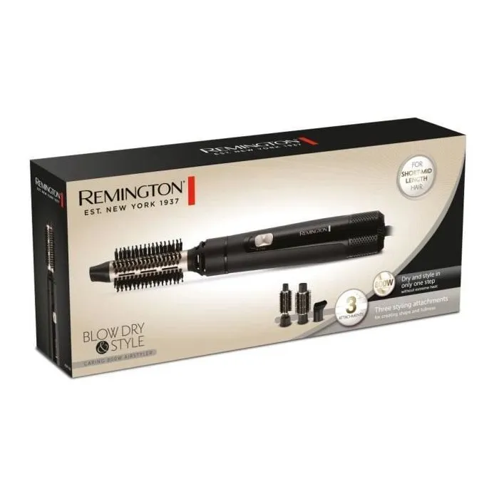 Remington Brosse Soufflante AS7300 Blow D&S, 800 W, 2 vitesses et 2 températures, 3 accessoires, pour cheveux courts et mi-longs