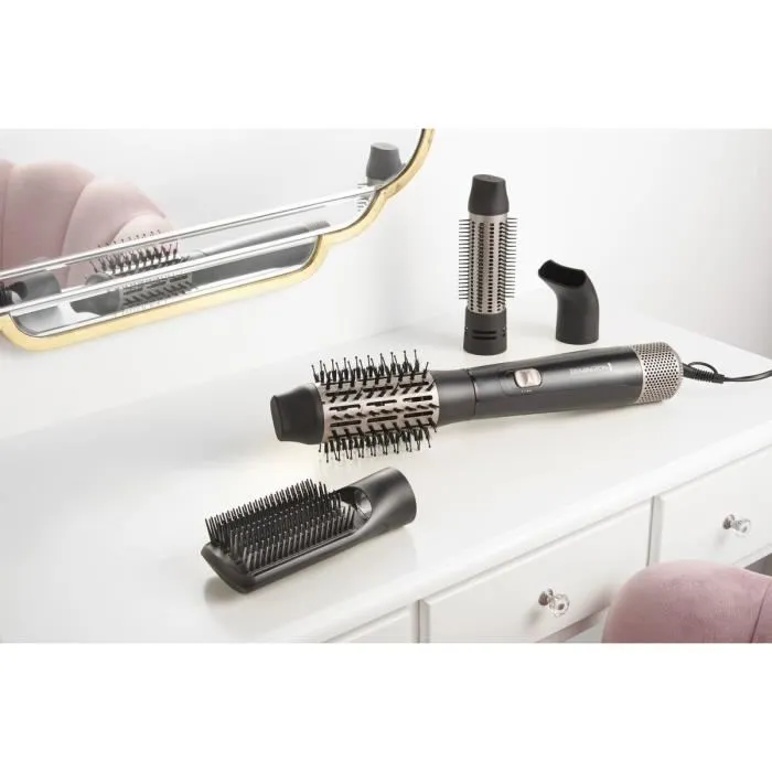 Remington AS7500 Brosse Soufflante - 2 Températures - 4 Accessoires : Brosse 50mm, Brosse 38mm, Brosse Plate et Concentrateur