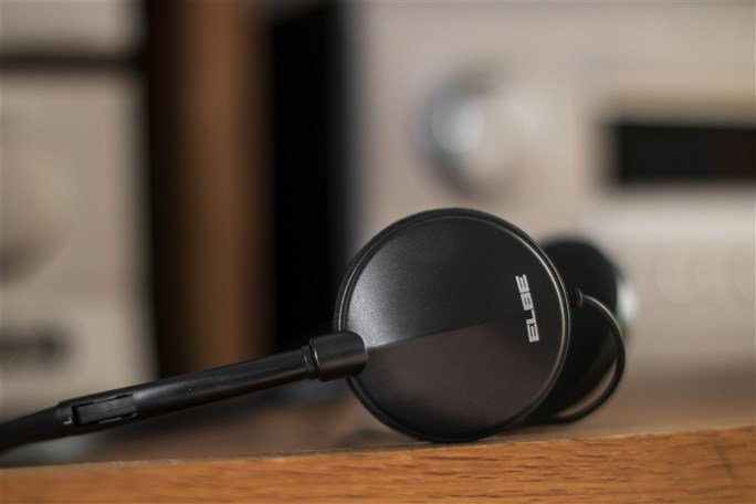Elbe AU-889-TV Casque audio diadème pour télévision avec câble de 5 mètres et contrôle de volume indépendant