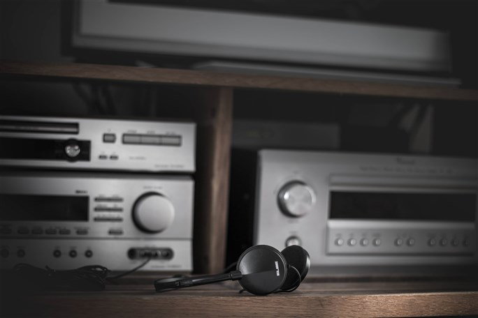 Elbe AU-889-TV Casque audio diadème pour télévision avec câble de 5 mètres et contrôle de volume indépendant