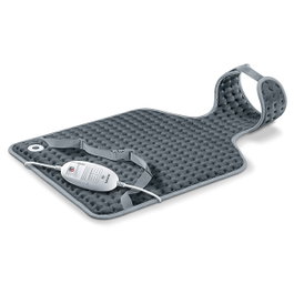 Beurer HK-53 Coussin chauffant électrique LED anatomique cervical/dorsal avec 3 niveaux de température, réglable, 42x64 cm