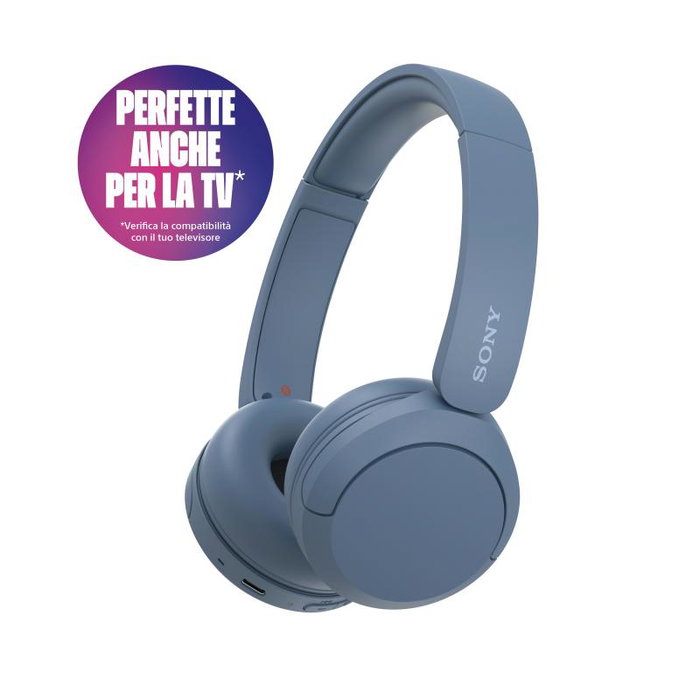 Sony WH-CH520 Casque Bluetooth sans fil de couleur bleue WHCH520L.CE7