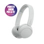 Sony Casque audio sans fil Bluetooth WH-CH520 Blanc (WHCH520W.CE7) - Réduction de bruit, léger et confortable pour une écoute optimale