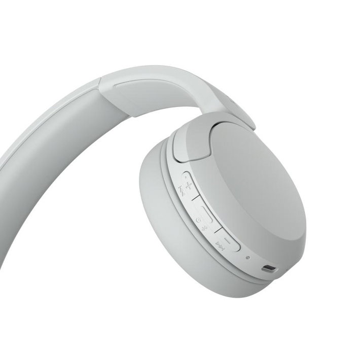 Sony Casque audio sans fil Bluetooth WH-CH520 Blanc (WHCH520W.CE7) - Réduction de bruit, léger et confortable pour une écoute optimale
