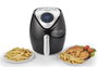 Ariete 4616/00 Friteuse à air sans huile noire - Fait frire avec 80% moins de gras grâce à la circulation d'air chaud, 7 programmes, LCD tactile