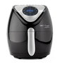 Ariete 4616/00 Friteuse à air sans huile noire - Fait frire avec 80% moins de gras grâce à la circulation d'air chaud, 7 programmes, LCD tactile