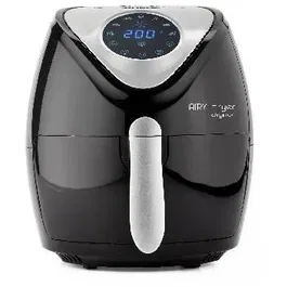 Ariete Friteuse sans huile digitale 4616 - 1.2 kg, 2.6 L, 1300 W, 7 programmes, minuterie 60 min, température réglable jusqu'à 200 °C, noir