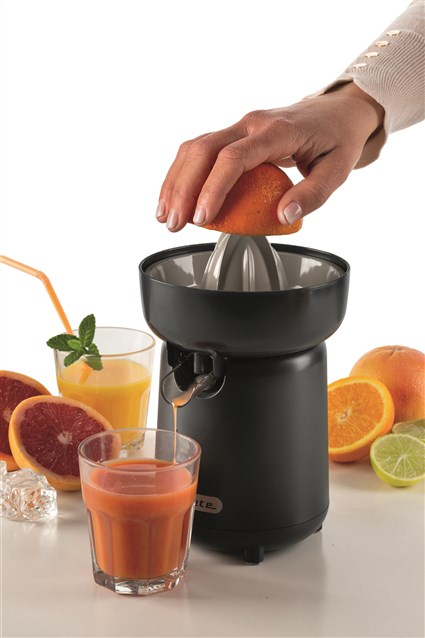 Ariete 417/00 - Exprimeur électrique Breakfast avec mouvement rotatif et système anti-gouttes, 40W, pour oranges et pamplemousses - Gris (Graphite) Ariete 417/00 - Exprimeur électrique Breakfast avec mouvement rotatif et système anti-gouttes, 40W, pour oranges et pamplemousses - Gris (Graphite)